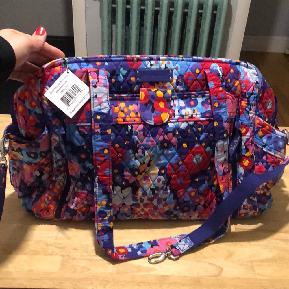 Vera Bradley Stroll Around Baby Bag Impressionista Pattern